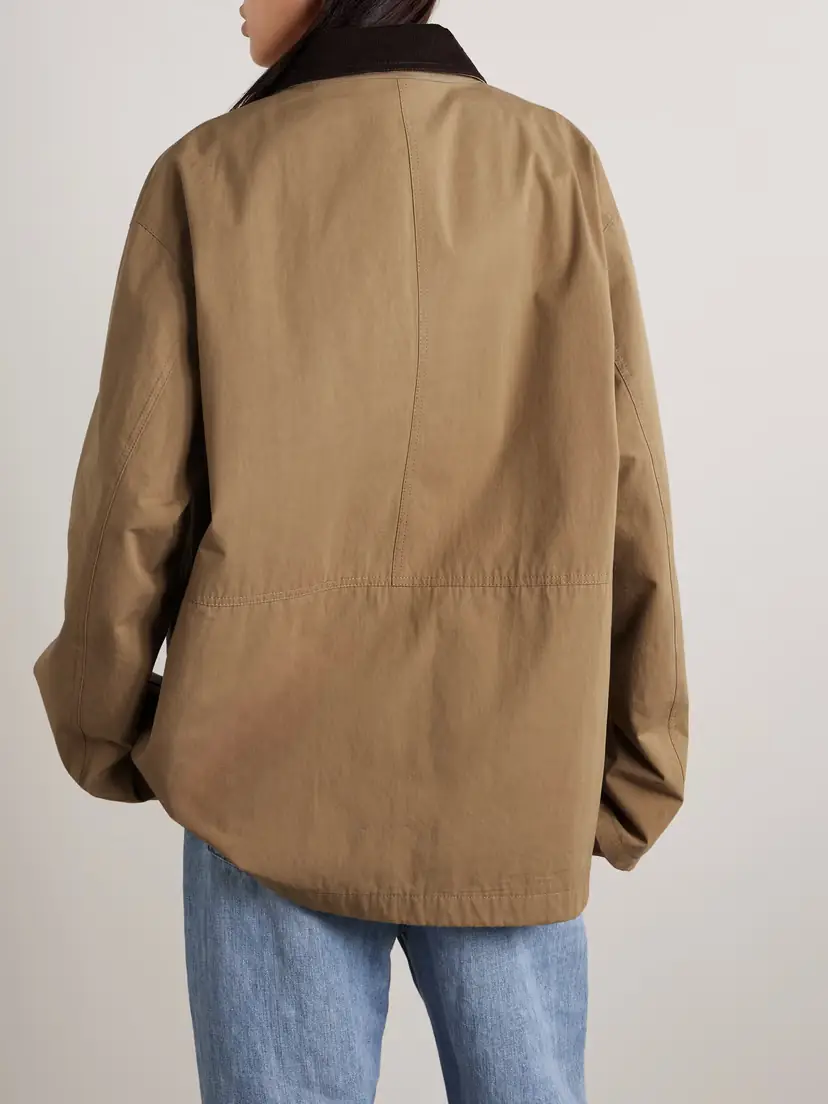 The Row Frank Corduroy-trimmed Cotton-canvas Jacket | Thumbnail 3 The Row Frank Corduroy-trimmed Cotton-canvas Jacket | Thumbnail 3