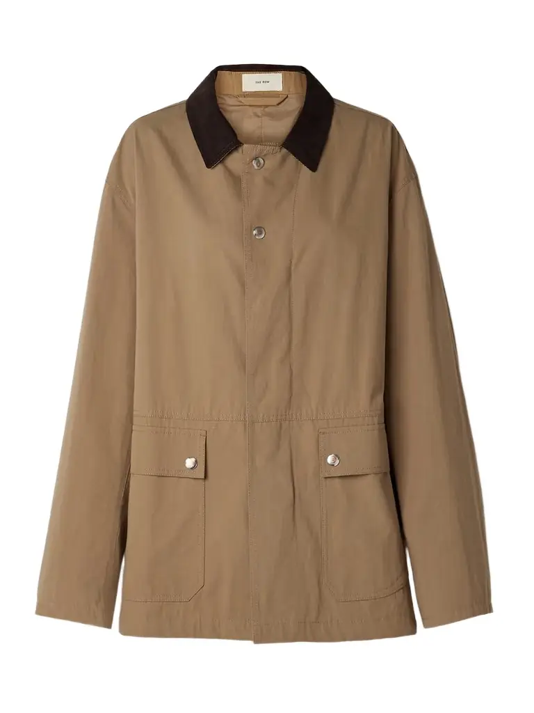 Frank Corduroy-trimmed Cotton-canvas Jacket
