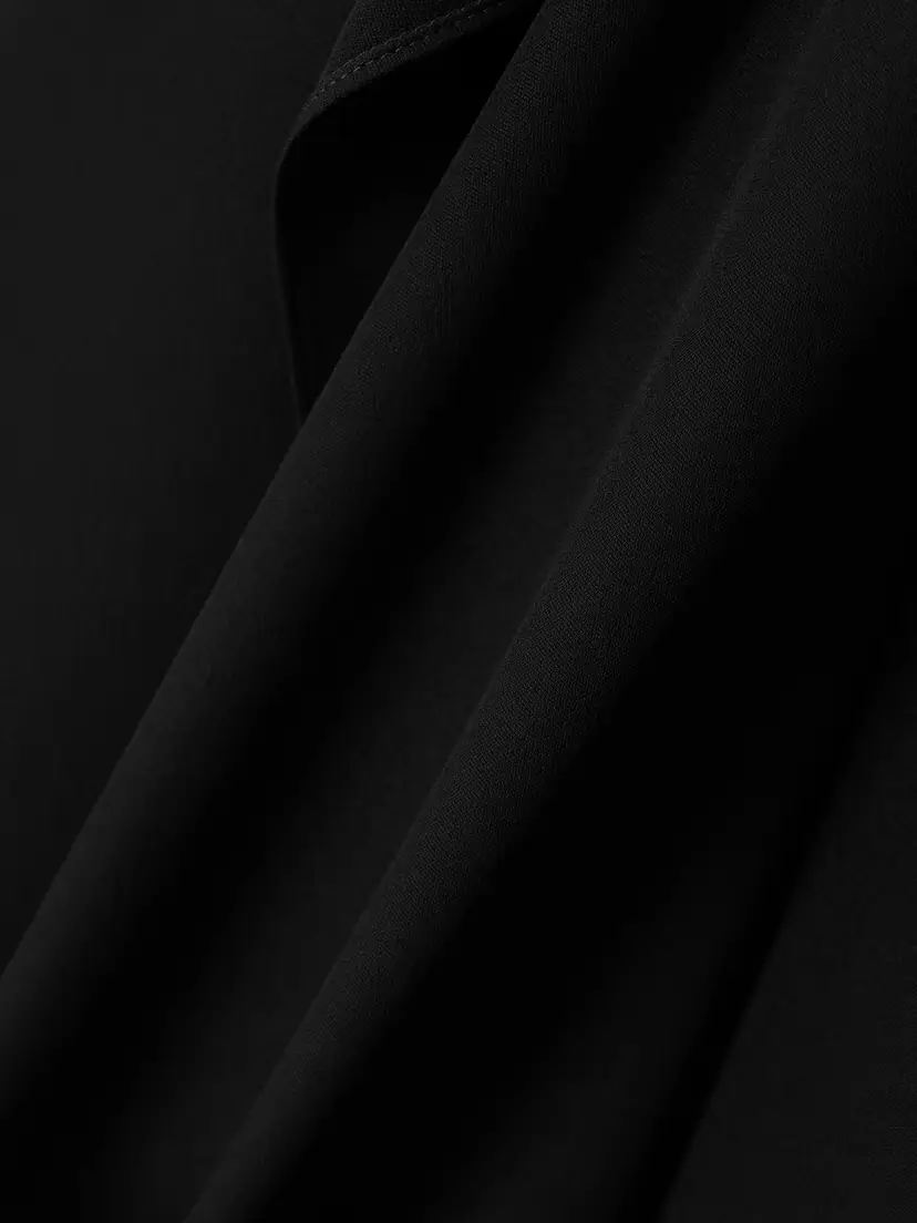 Valentino Garavani Feather-trimmed Scarf-detailed Silk Crepe De Chine Blouse | Thumbnail 4 Valentino Garavani Feather-trimmed Scarf-detailed Silk Crepe De Chine Blouse | Thumbnail 4