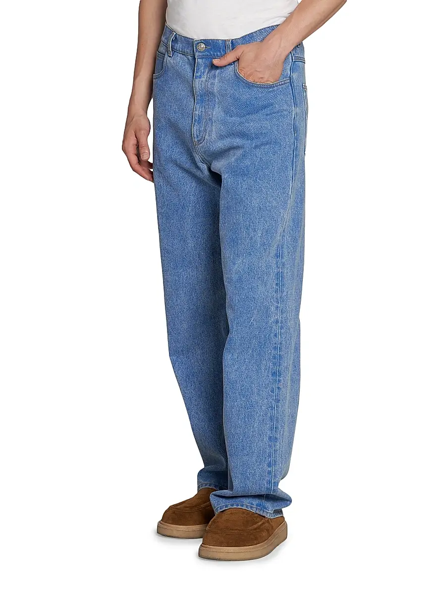 Marni Men's Denim Wide-Leg Trousers | Thumbnail 4 Marni Men's Denim Wide-Leg Trousers | Thumbnail 4