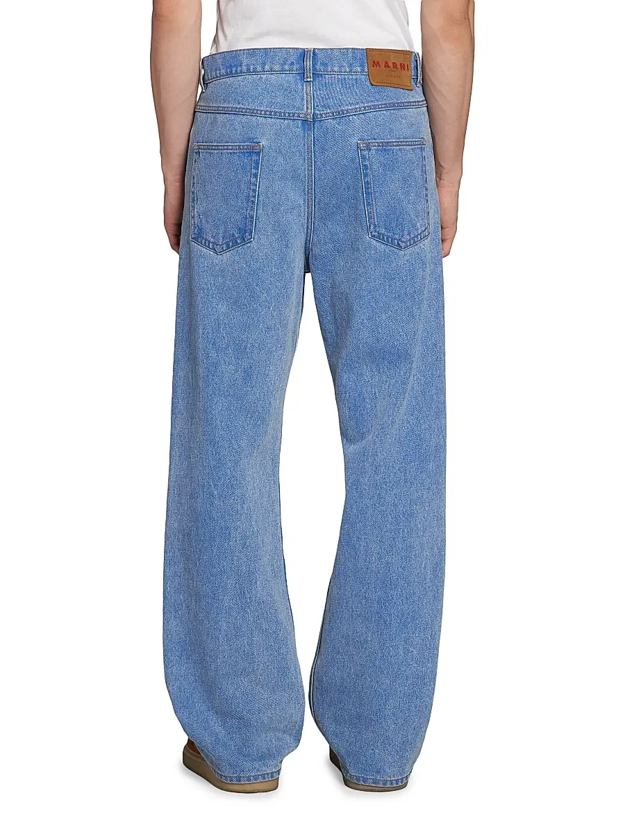 Marni Men's Denim Wide-Leg Trousers | Thumbnail 5 Marni Men's Denim Wide-Leg Trousers | Thumbnail 5