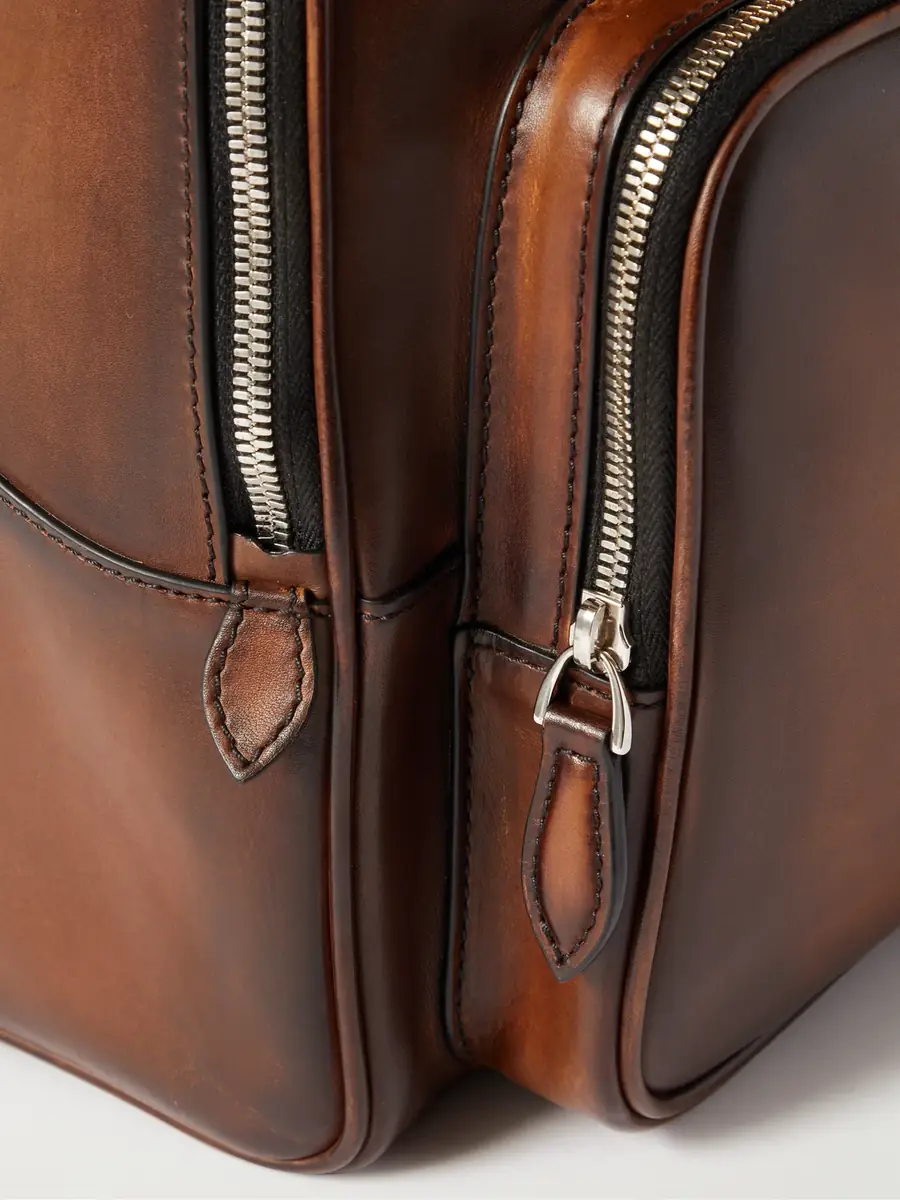 Berluti Time Off Scritto Venezia Leather Backpack - Men | Thumbnail 4