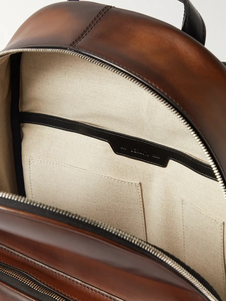 Berluti Time Off Scritto Venezia Leather Backpack - Men | Thumbnail 5