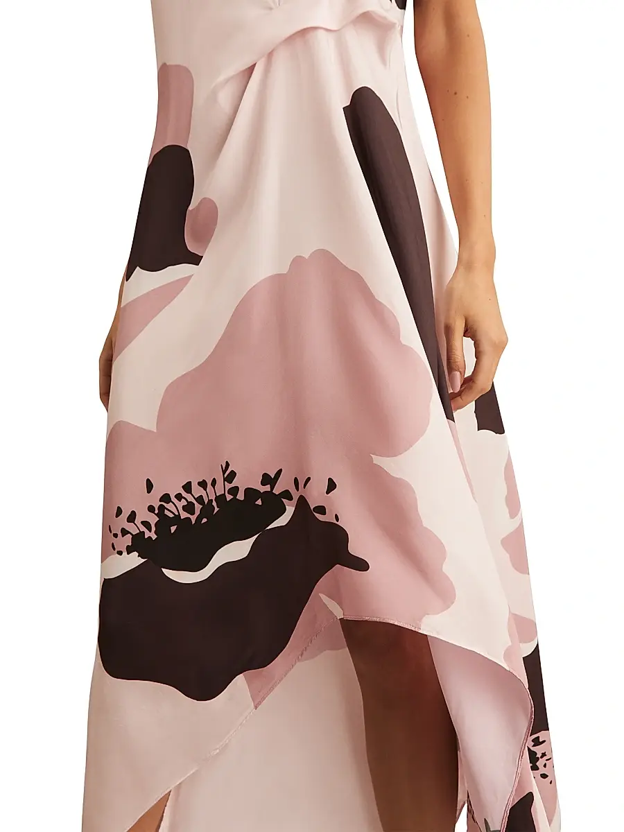 Reiss Women's Michalie Floral Midi-Dress | Thumbnail 4 Reiss Women's Michalie Floral Midi-Dress | Thumbnail 4