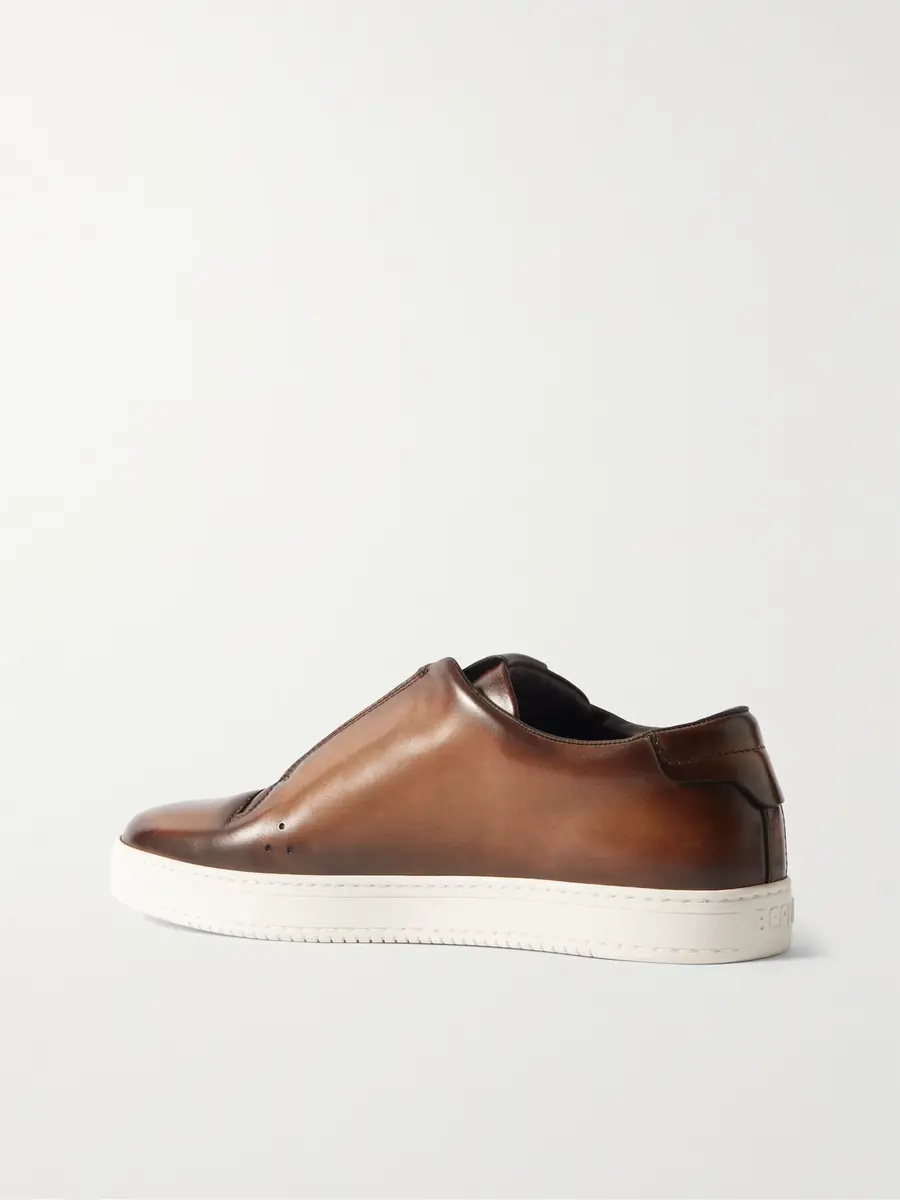 Berluti Playtime Scritto Venezia Leather Sneakers - Men | Thumbnail 4 Berluti Playtime Scritto Venezia Leather Sneakers - Men | Thumbnail 4