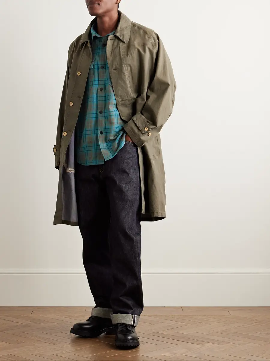 Visvim Checked Wool and Linen-Blend Shirt - Men | Thumbnail 2 Visvim Checked Wool and Linen-Blend Shirt - Men | Thumbnail 2