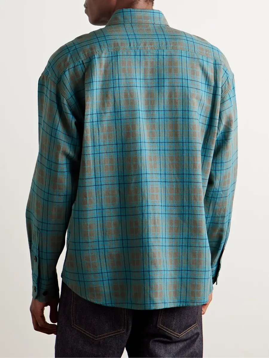 Visvim Checked Wool and Linen-Blend Shirt - Men | Thumbnail 4 Visvim Checked Wool and Linen-Blend Shirt - Men | Thumbnail 4