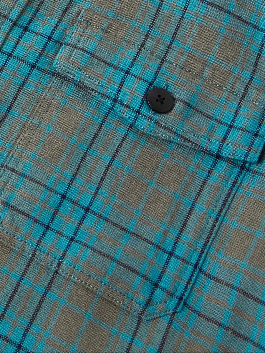 Visvim Checked Wool and Linen-Blend Shirt - Men | Thumbnail 5 Visvim Checked Wool and Linen-Blend Shirt - Men | Thumbnail 5