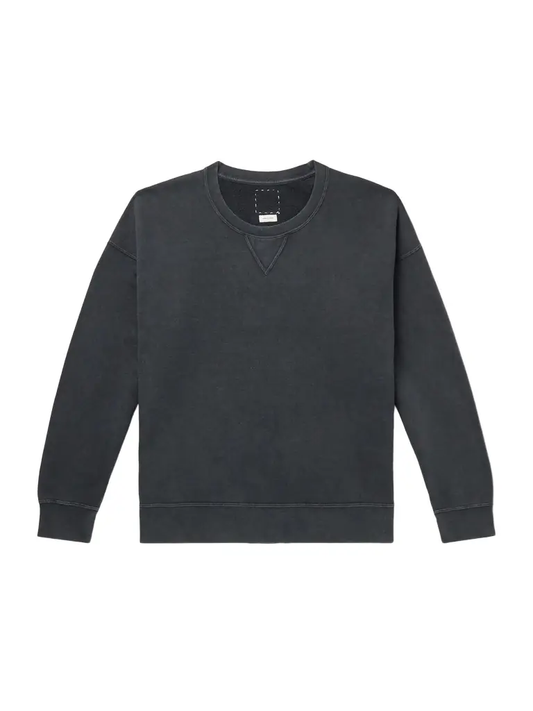 Visvim Jumbo SB Garment-Dyed Cotton and Nylon-Blend Jersey Sweatshirt - Men | Image 1 Visvim Jumbo SB Garment-Dyed Cotton and Nylon-Blend Jersey Sweatshirt - Men | Image 1