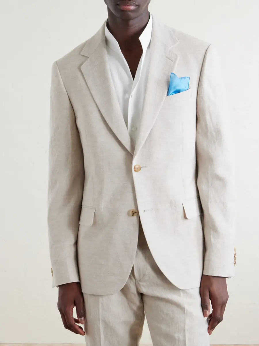 MR P. Slim-Fit Linen Suit Jacket - Men | Thumbnail 3 MR P. Slim-Fit Linen Suit Jacket - Men | Thumbnail 3
