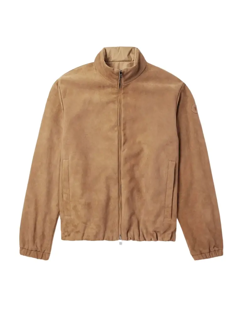 Turbat Logo-Appliquéd Reversible Suede and AirSoft Shell Jacket - Men Turbat Logo-Appliquéd Reversible Suede and AirSoft Shell Jacket - Men