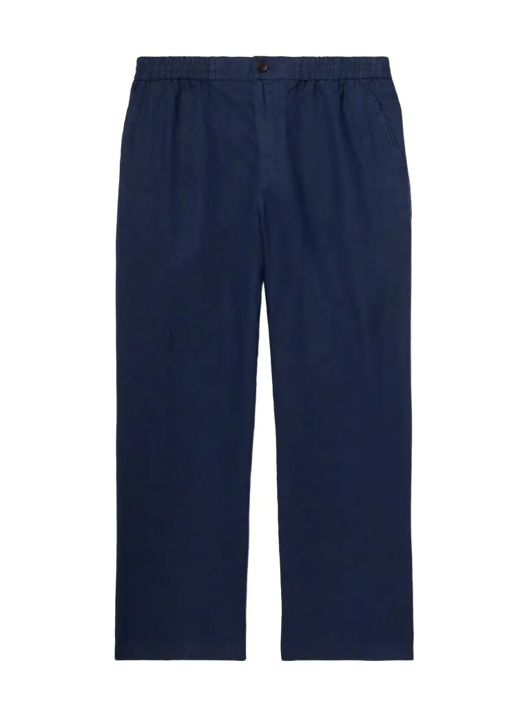 MR P. Arthur Wide-Leg Linen Drawstring Trousers - Men | Image 1 MR P. Arthur Wide-Leg Linen Drawstring Trousers - Men | Image 1
