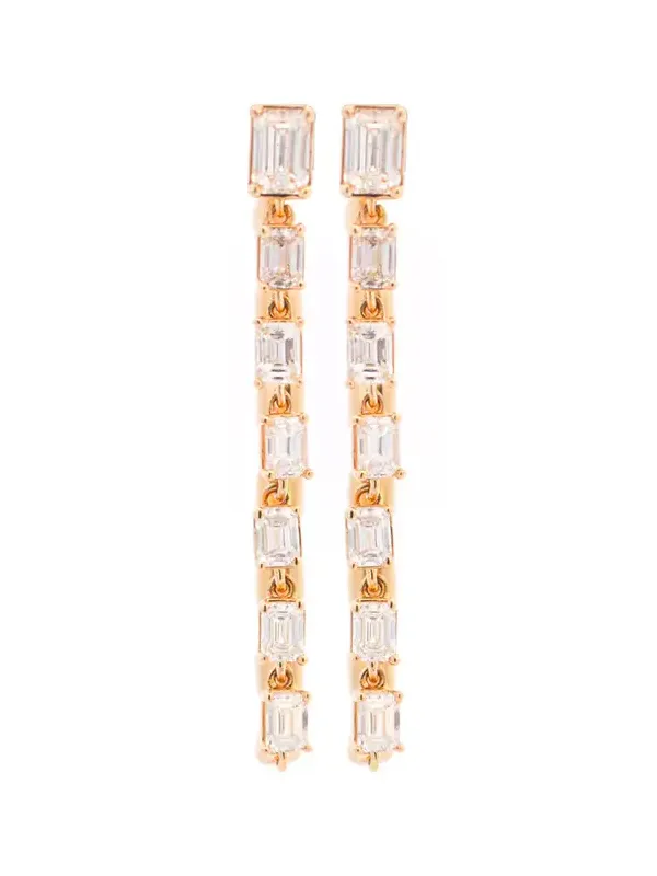 1.44ct Diamond 14K Gold Emerald Cut Bezel Drop Earrings 1.44ct Diamond 14K Gold Emerald Cut Bezel Drop Earrings