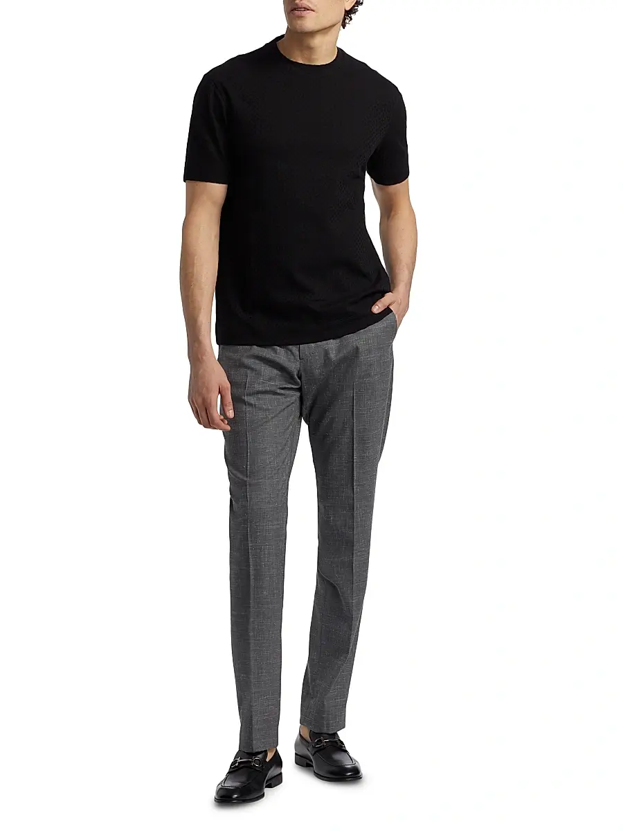 Emporio Armani Men's Virgin Wool-Blend Dress Pants | Thumbnail 2 Emporio Armani Men's Virgin Wool-Blend Dress Pants | Thumbnail 2