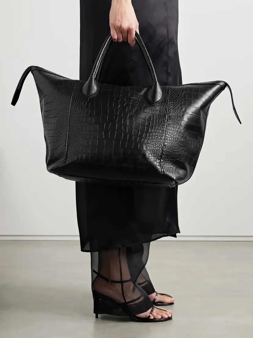 Khaite Kasia Medium Croc-effect Leather Tote | Thumbnail 2 Khaite Kasia Medium Croc-effect Leather Tote | Thumbnail 2