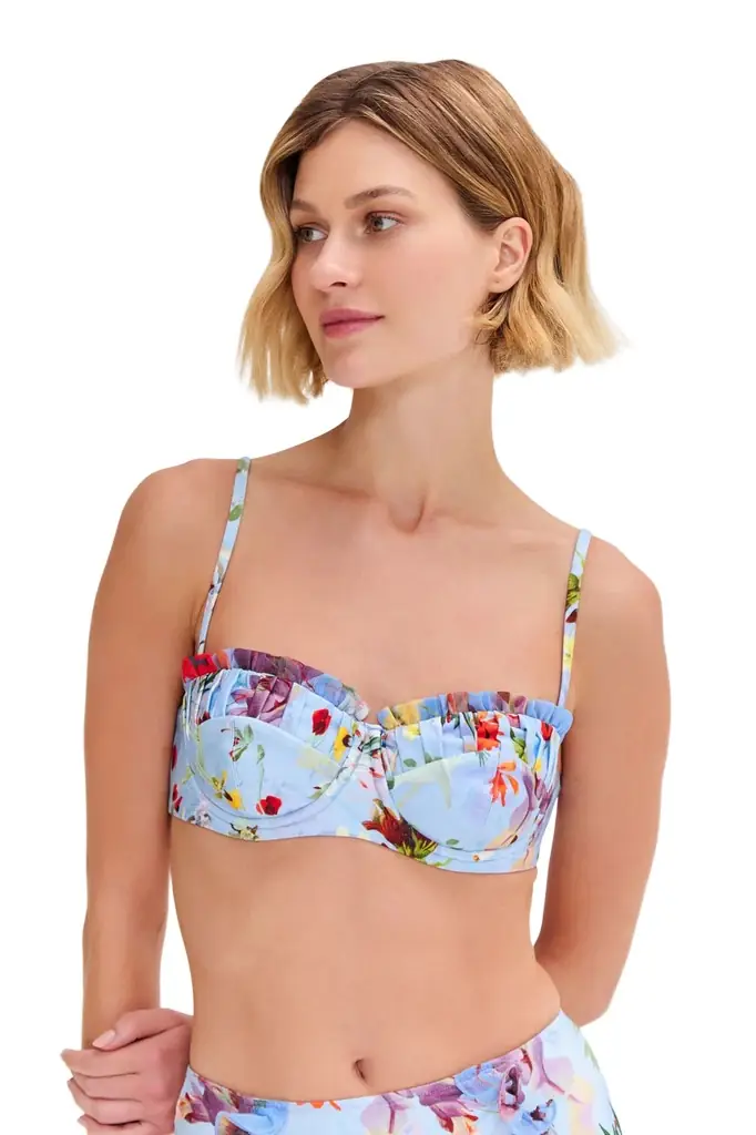PatBo LILY FLOWER UNDERWIRE BIKINI TOP