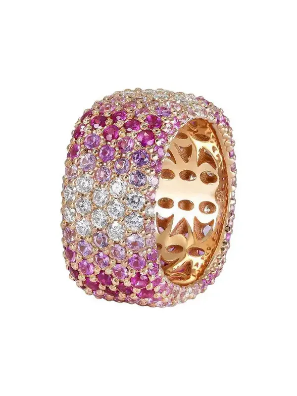 Diamond Pink Sapphire Starghost Ring Diamond Pink Sapphire Starghost Ring