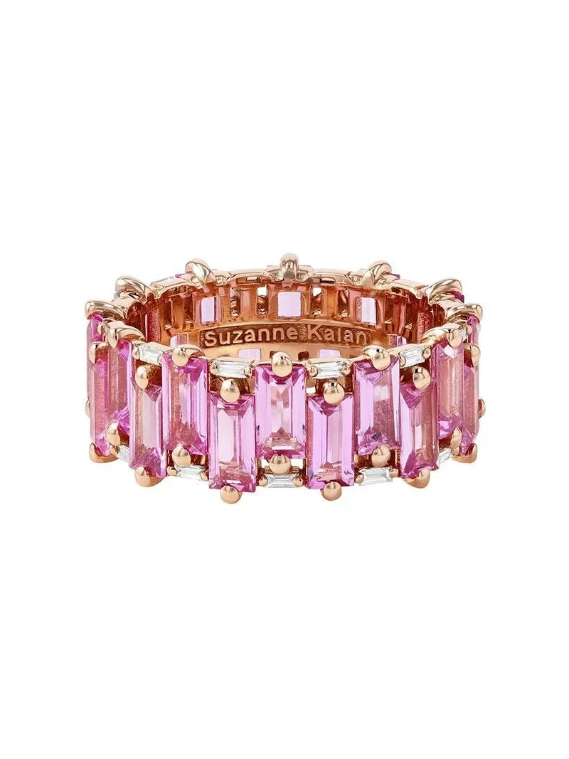 Suzanne Kalan Light Pink Sapphire Eternity Rng