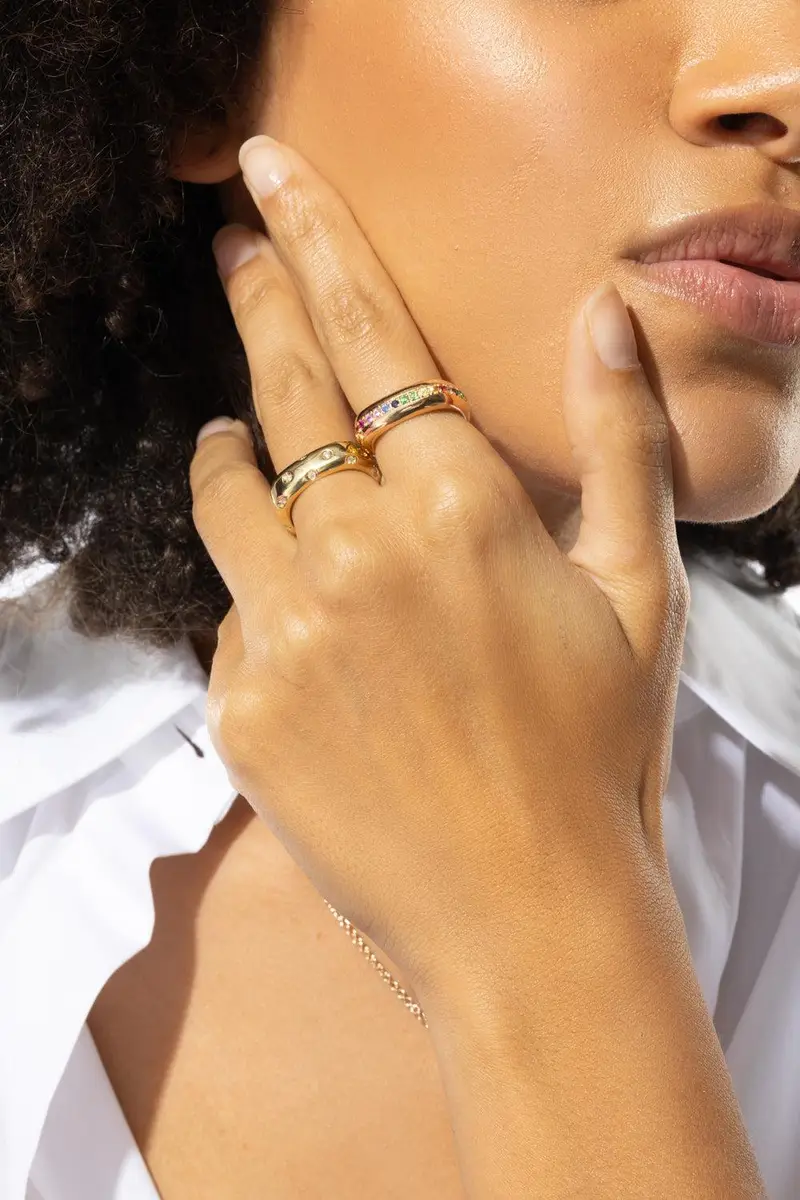 FULLORD Rainbow Sapphire Ghost Belt Ring | Thumbnail 3