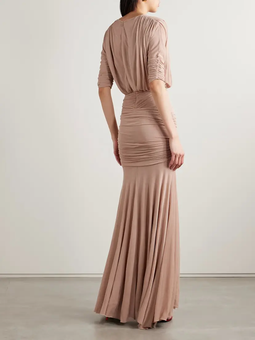Tove Devi Ruched Jersey Maxi Dress | Thumbnail 3