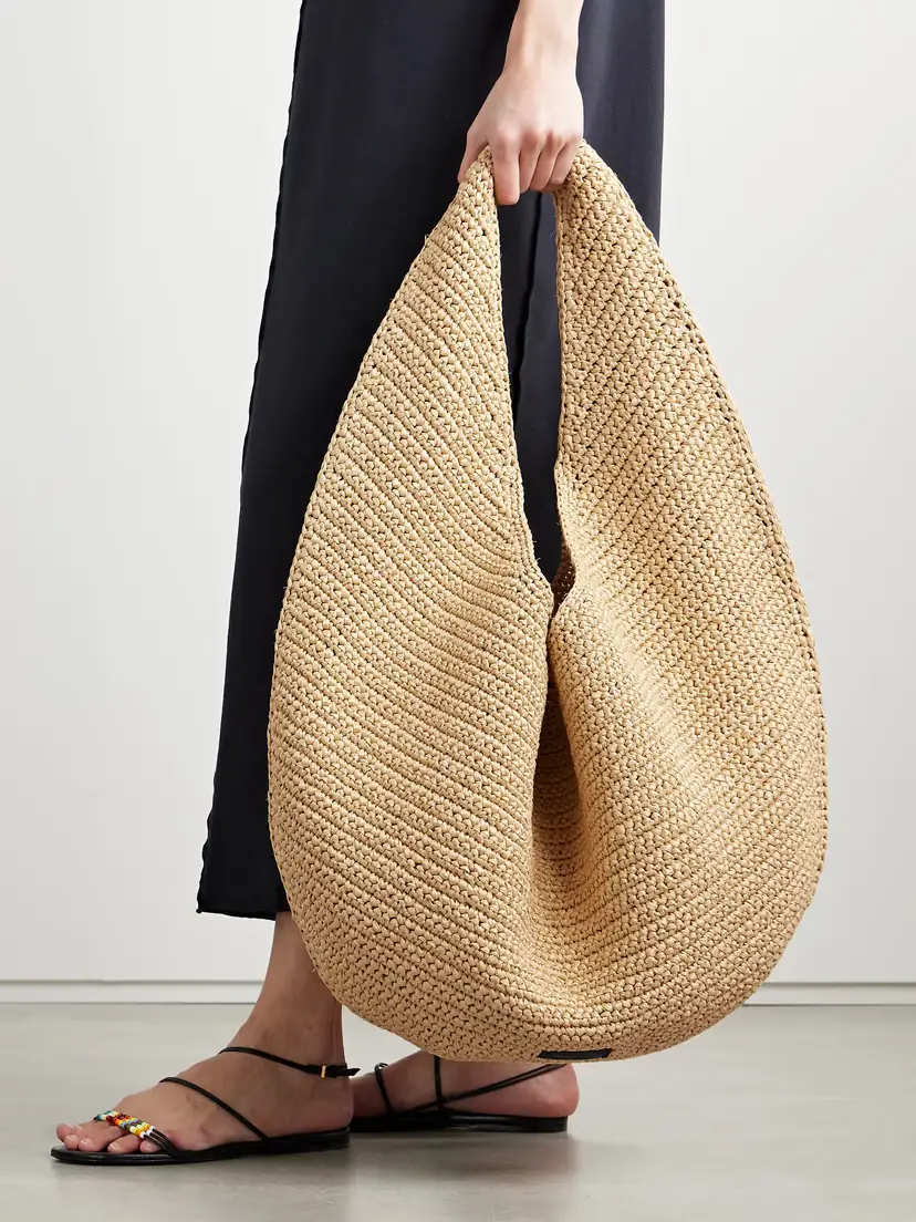 Khaite Olivia Large Raffia Shoulder Bag | Thumbnail 2 Khaite Olivia Large Raffia Shoulder Bag | Thumbnail 2
