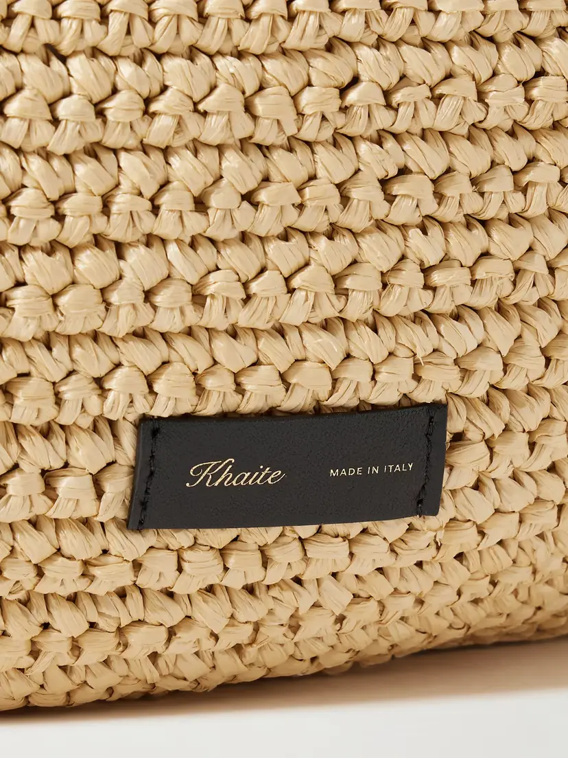 Khaite Olivia Large Raffia Shoulder Bag | Thumbnail 4 Khaite Olivia Large Raffia Shoulder Bag | Thumbnail 4
