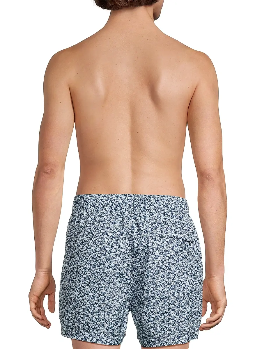Onia Men's Charles 4''Swim Trunks - Blue Multi | Thumbnail 5 Onia Men's Charles 4''Swim Trunks - Blue Multi | Thumbnail 5