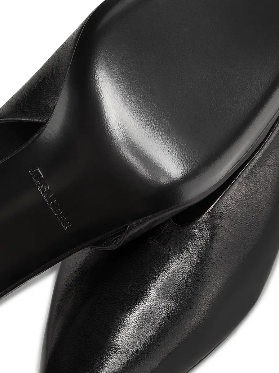 Jil Sander Women's Cruise 35MM Leather Kitten-Heel Pumps - Black | Thumbnail 6 Jil Sander Women's Cruise 35MM Leather Kitten-Heel Pumps - Black | Thumbnail 6