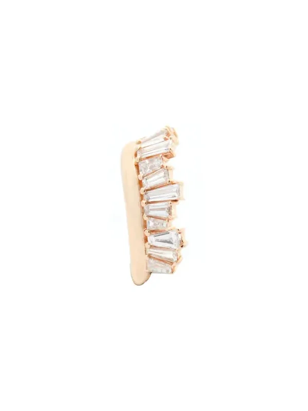 0.45ct Diamond 14K Gold Baguette Ear Cuff