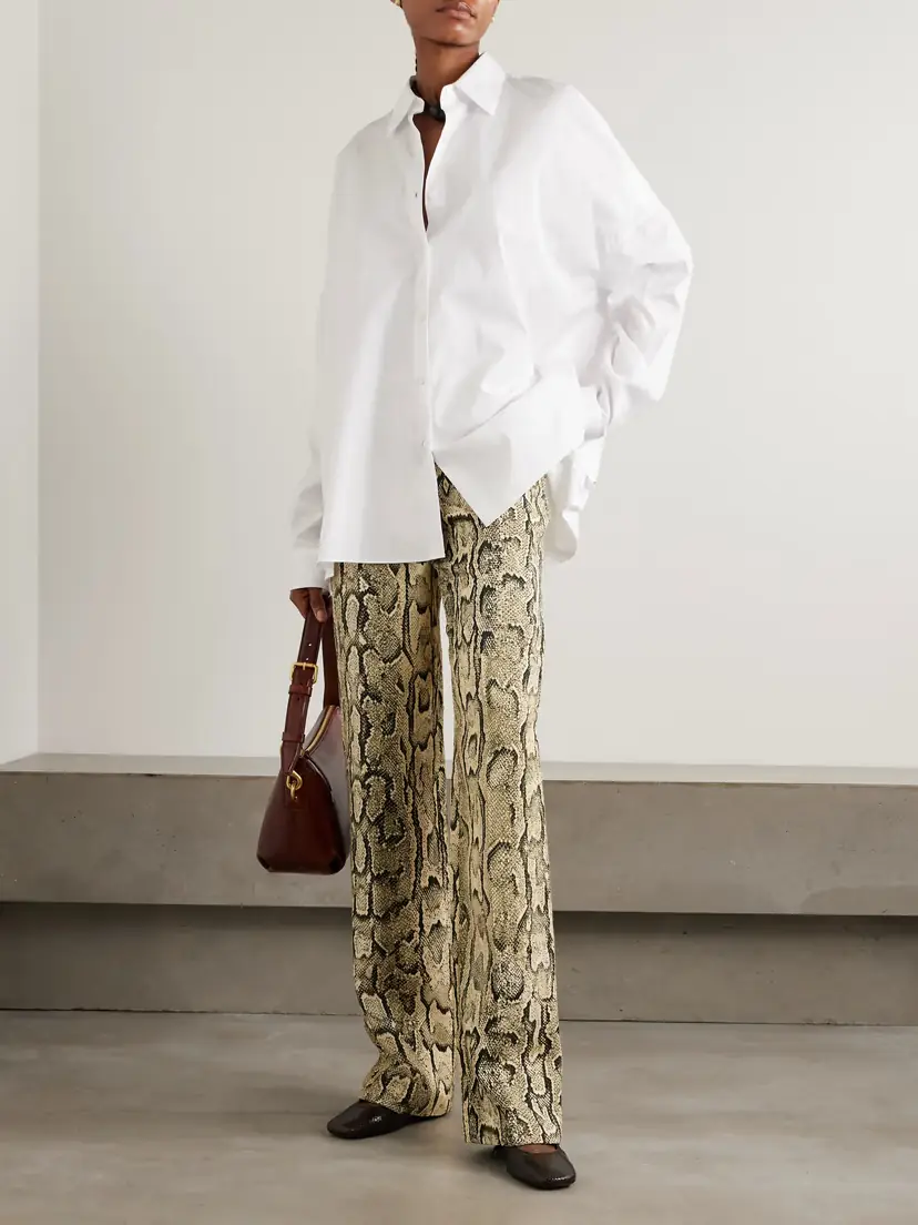 Dries Van Noten Snake-print Jersey Straight-leg Pants | Thumbnail 2