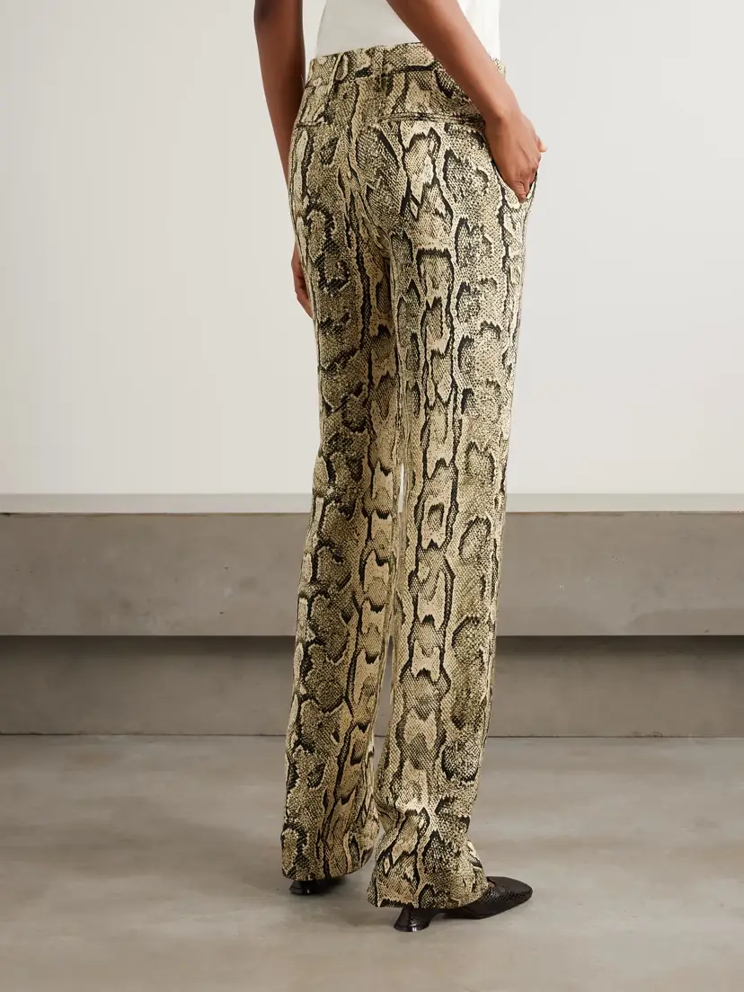 Dries Van Noten Snake-print Jersey Straight-leg Pants | Thumbnail 4