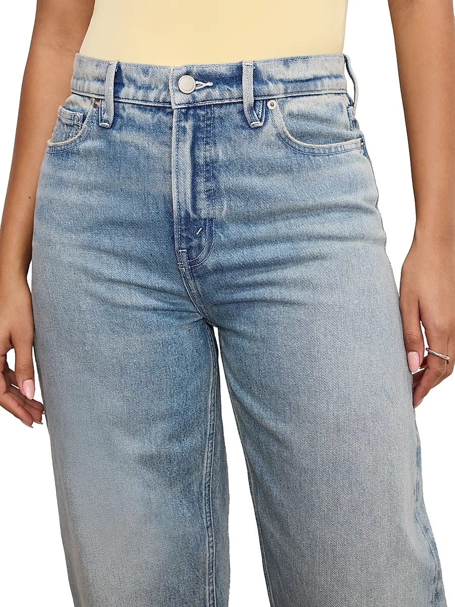 GOOD AMERICAN Women's Good Barrel Relaxed Jeans | Thumbnail 6