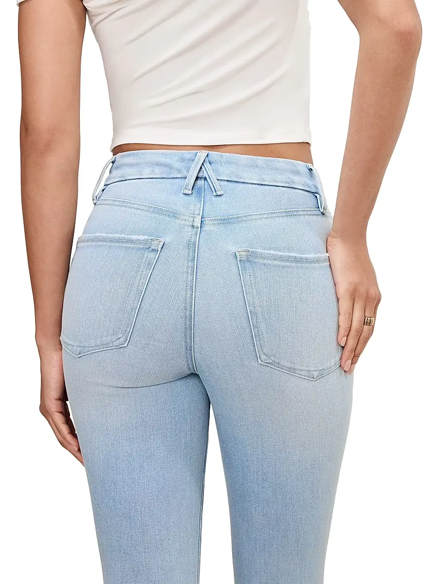 GOOD AMERICAN Women's Soft Tech Good Legs Boot-Cut Flared Jeans | Thumbnail 7 GOOD AMERICAN Women's Soft Tech Good Legs Boot-Cut Flared Jeans | Thumbnail 7