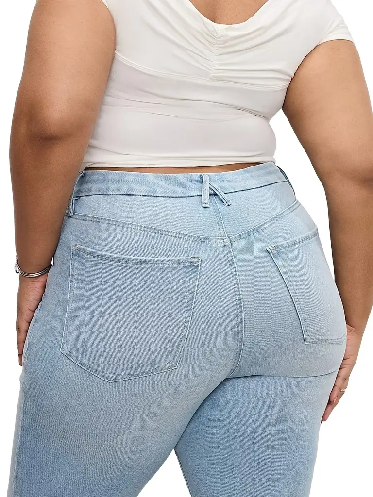 Good American Women's Soft Tech Good Legs Boot-Cut Flared Jeans - Indigo | Image 1 Good American Women's Soft Tech Good Legs Boot-Cut Flared Jeans - Indigo | Image 1