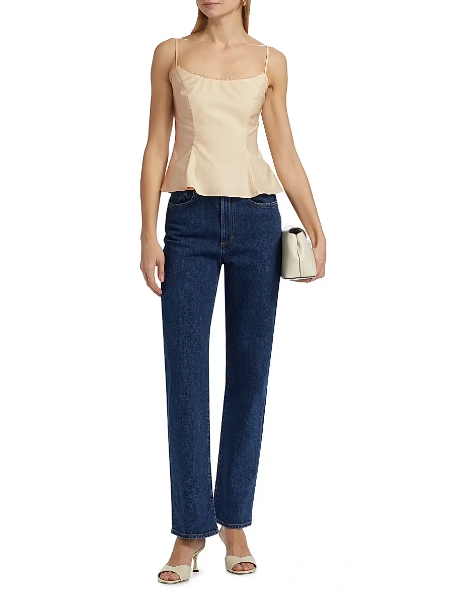 Reformation Women's Genevieve Satin Top | Thumbnail 2 Reformation Women's Genevieve Satin Top | Thumbnail 2