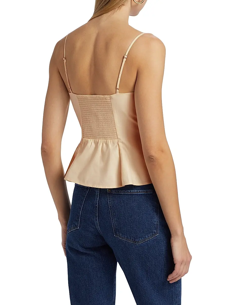 Reformation Women's Genevieve Satin Top | Thumbnail 5 Reformation Women's Genevieve Satin Top | Thumbnail 5