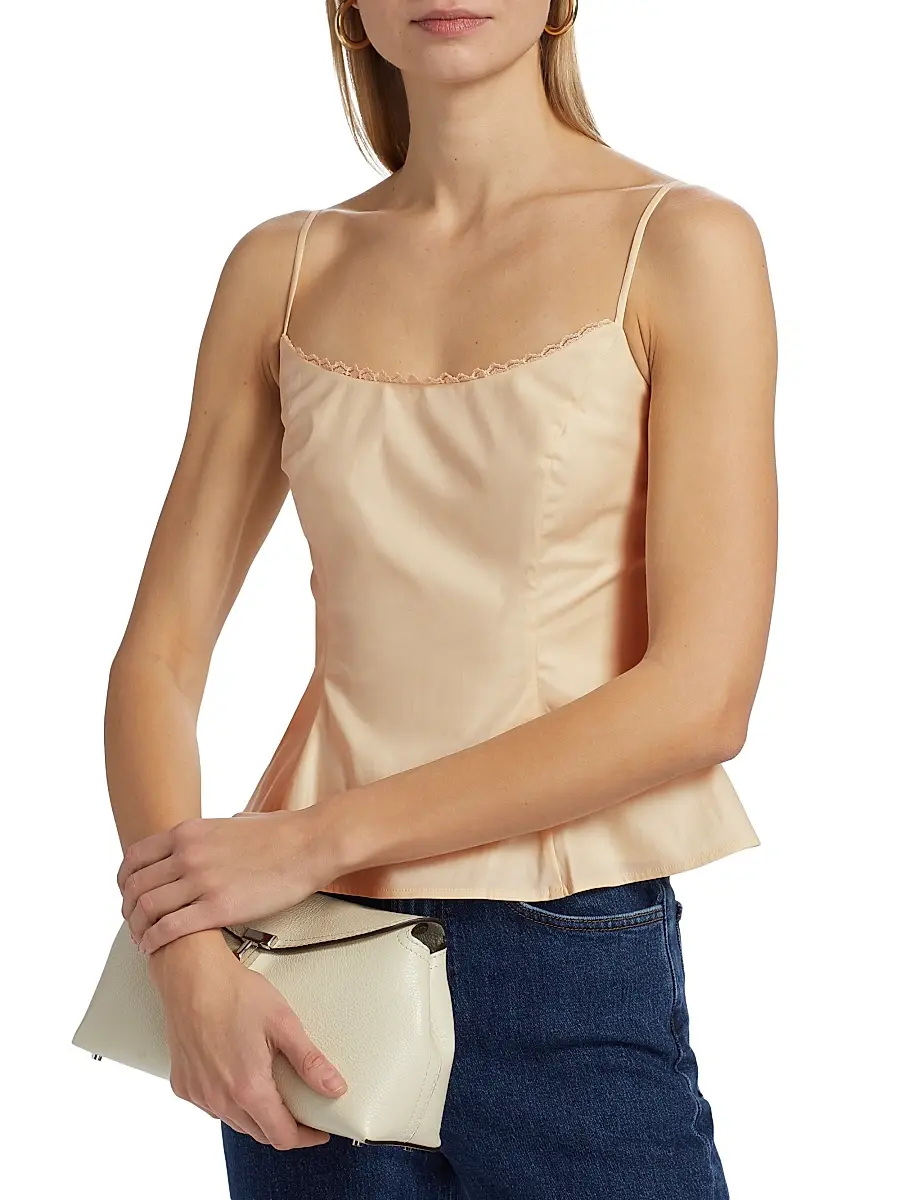 Reformation Women's Genevieve Satin Top | Thumbnail 6 Reformation Women's Genevieve Satin Top | Thumbnail 6