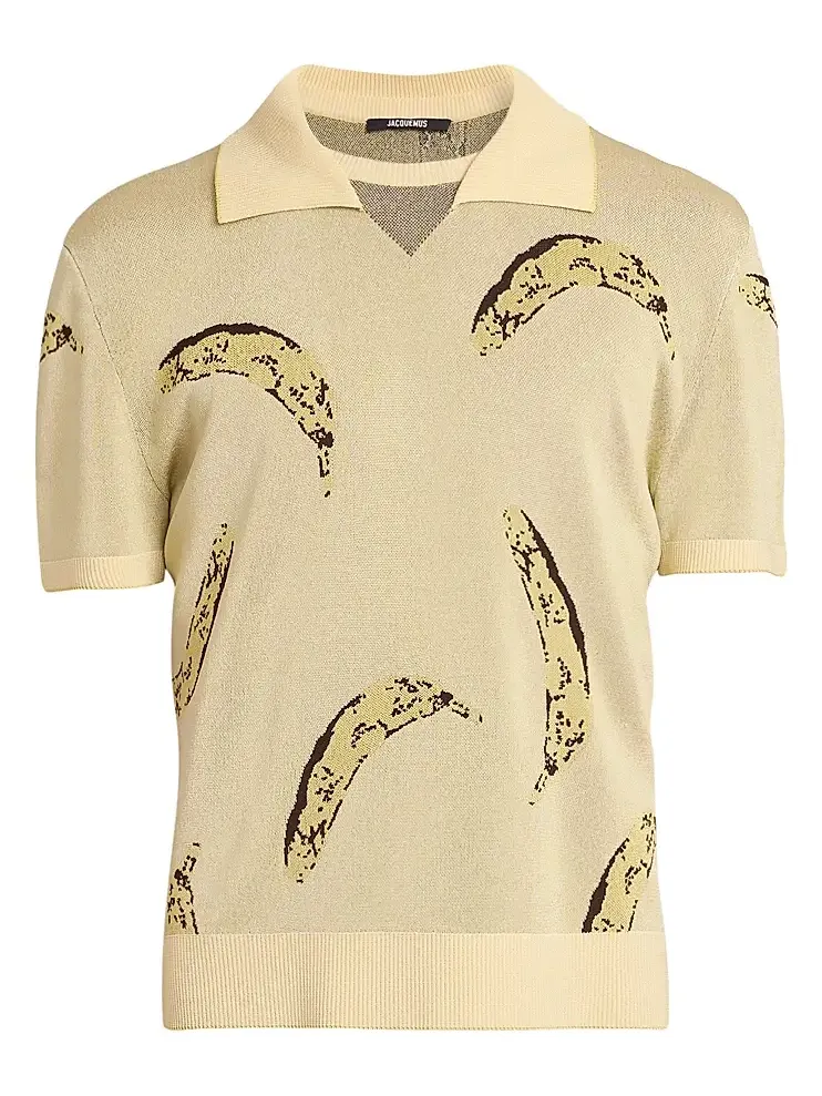 Men's Marino Banana Knit Polo Men's Marino Banana Knit Polo
