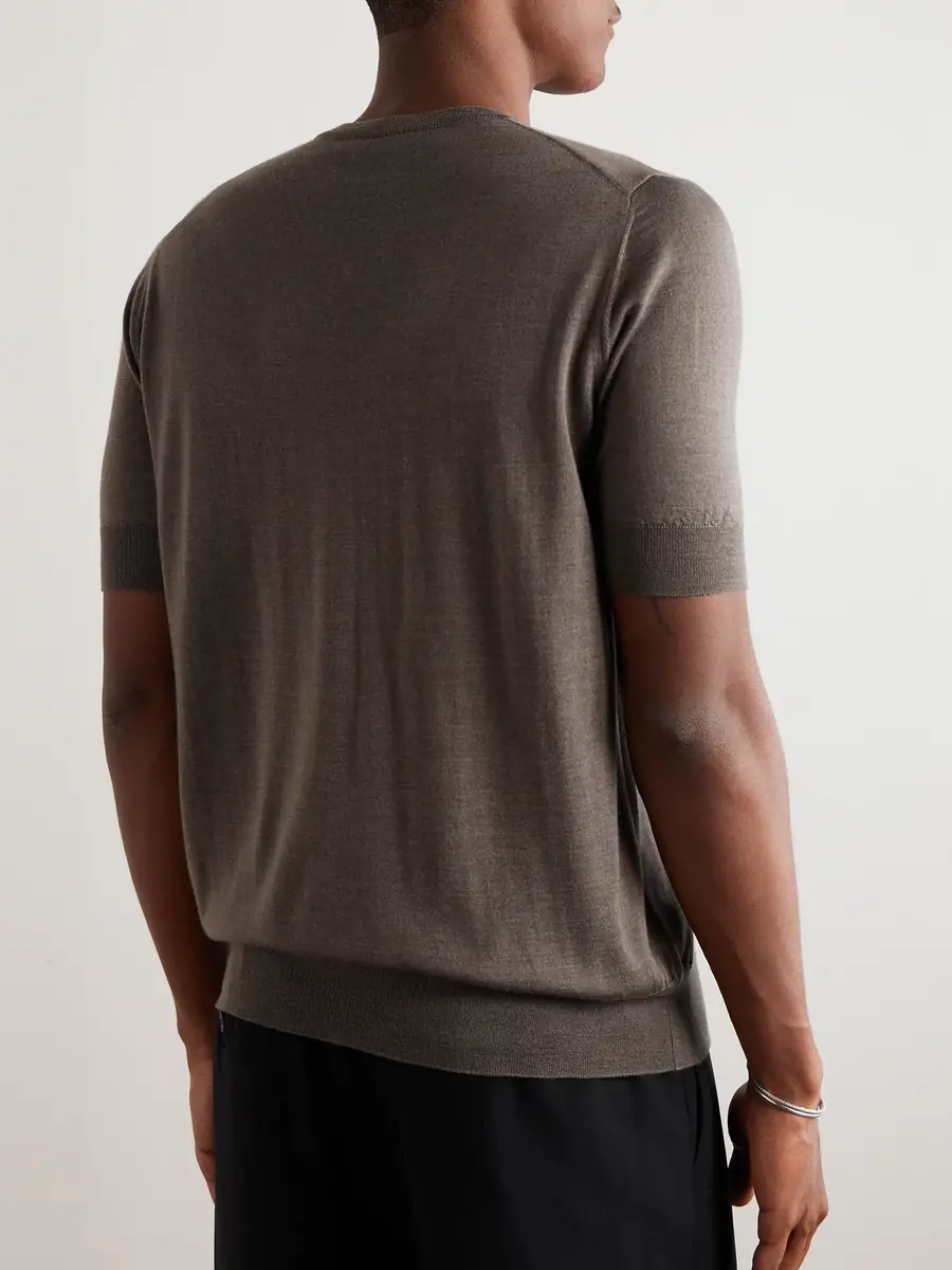 Thom Sweeney Cashmere and Silk-Blend T-Shirt - Men | Thumbnail 3