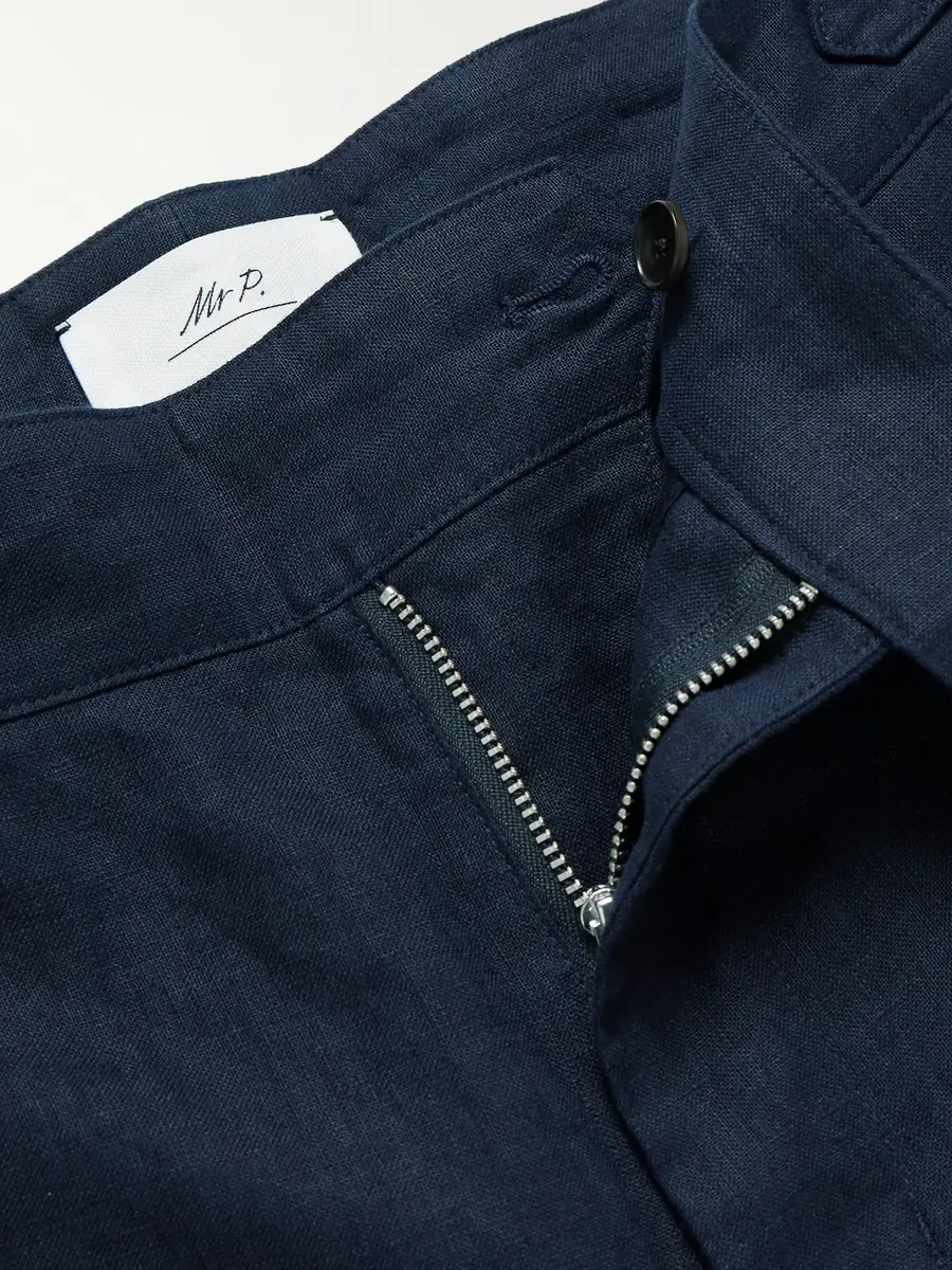 MR P. Steve Tapered Pleated Linen Trousers - Men | Thumbnail 6 MR P. Steve Tapered Pleated Linen Trousers - Men | Thumbnail 6
