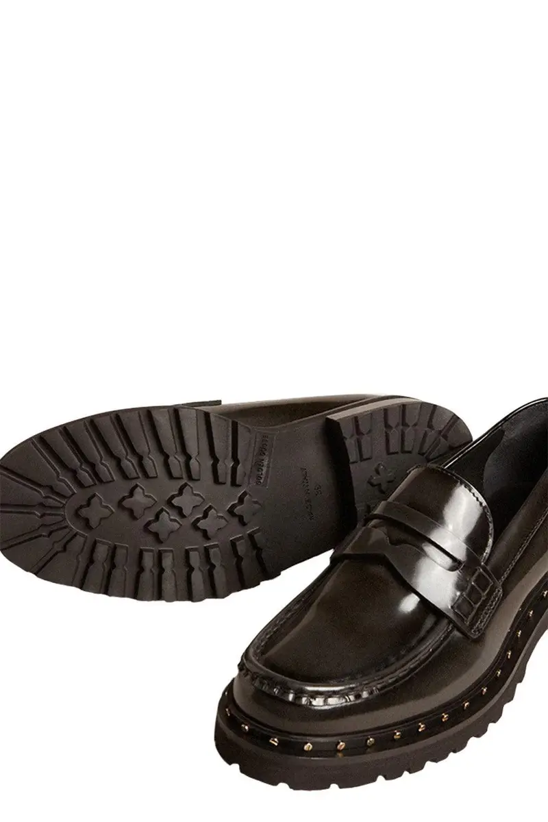 Golden Goose Chunky Loafers In Studded Black Leather | Thumbnail 4