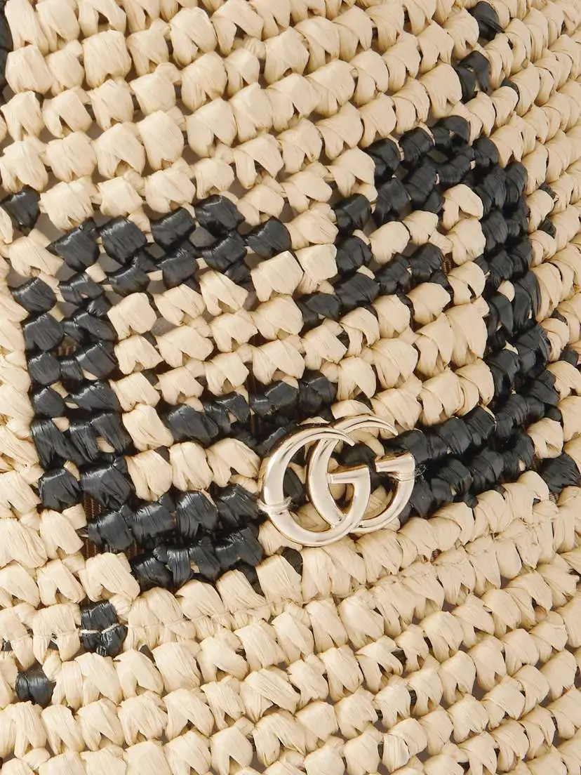 Gucci Embellished Straw Bucket Hat | Thumbnail 3 Gucci Embellished Straw Bucket Hat | Thumbnail 3