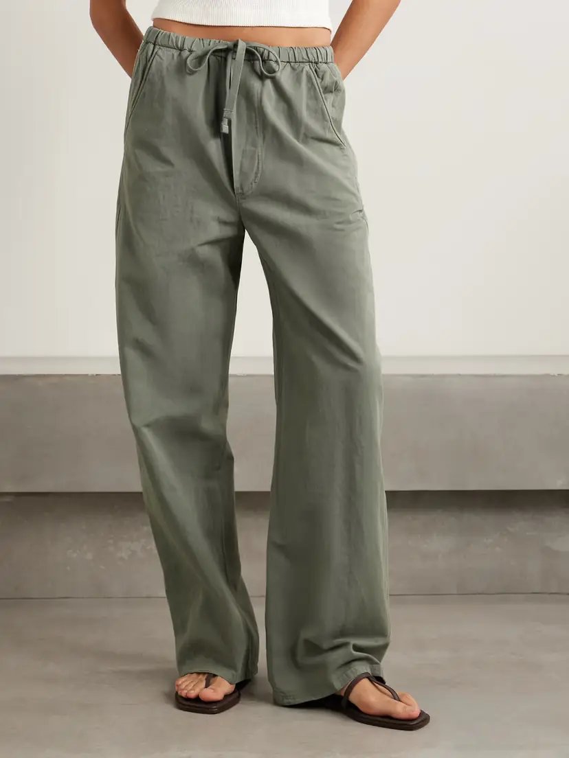 Citizens of Humanity Aurora Cotton And Linen-blend Wide-leg Pants | Thumbnail 3 Citizens of Humanity Aurora Cotton And Linen-blend Wide-leg Pants | Thumbnail 3
