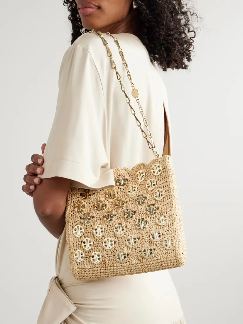 Rabanne 1969 Wave Raffia And Chainmail Shoulder Bag | Thumbnail 2 Rabanne 1969 Wave Raffia And Chainmail Shoulder Bag | Thumbnail 2