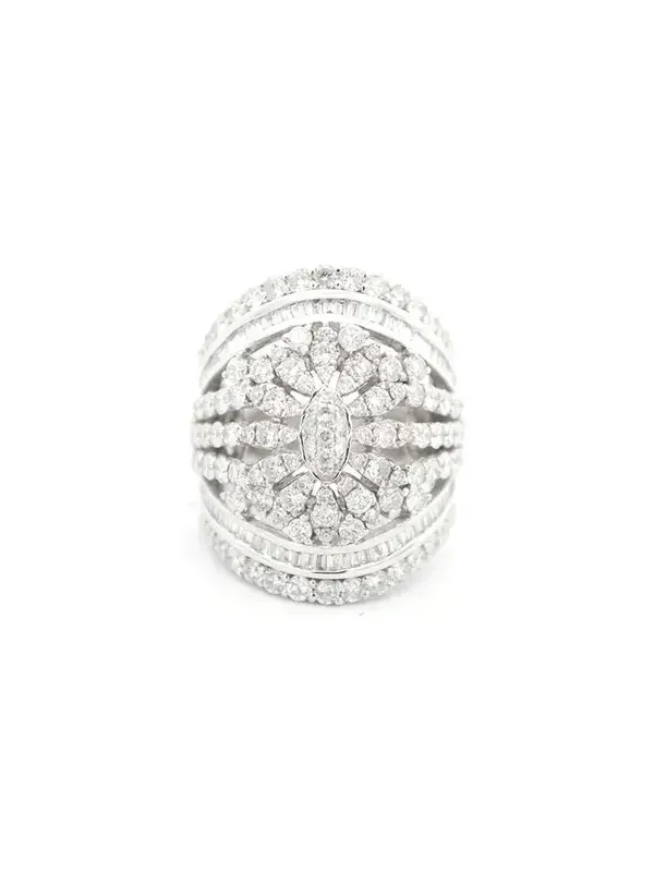 3.50ct Diamond 18K Gold Statement Ring