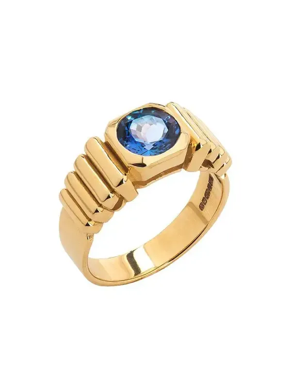 Tanzanite Van Inca Signet Ring