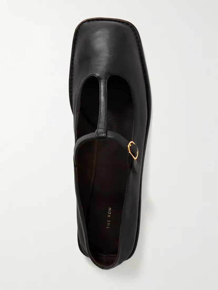 The Row Leather Mary Jane Ballet Flats | Thumbnail 5