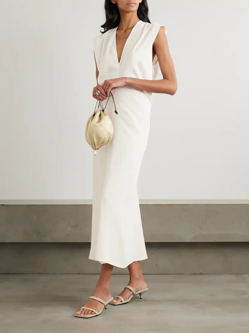 St. Agni Draped Crepe Maxi Dress | Thumbnail 2 St. Agni Draped Crepe Maxi Dress | Thumbnail 2