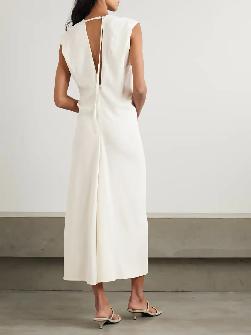 St. Agni Draped Crepe Maxi Dress | Thumbnail 3 St. Agni Draped Crepe Maxi Dress | Thumbnail 3