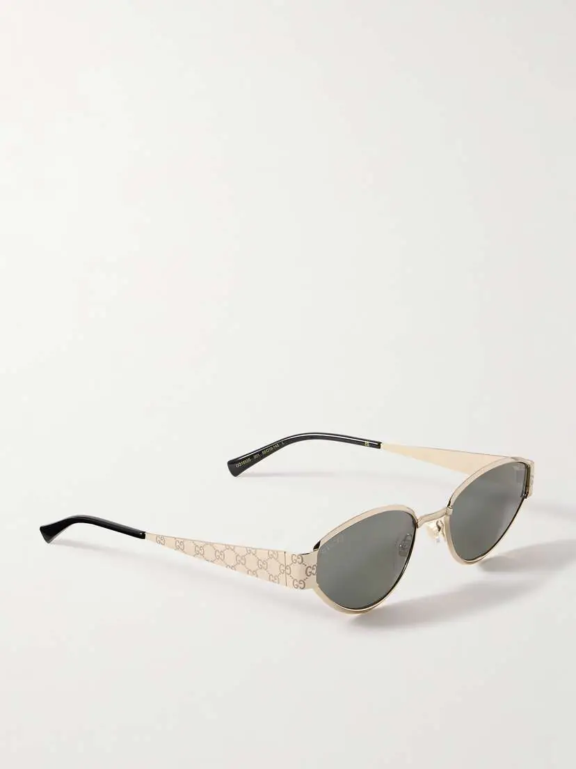 Gucci Eyewear Cat-eye Gold-tone Sunglasses | Thumbnail 3 Gucci Eyewear Cat-eye Gold-tone Sunglasses | Thumbnail 3